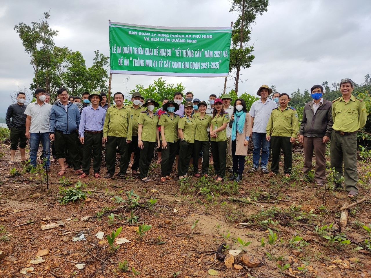 Ban Quản lý rừng phòng hộ Phú Ninh và Ven biển Quảng Nam: Tổ chức lễ ra quân phát động “Tết trồng cây” năm 2021