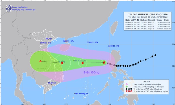 Tập trung ứng phó khẩn cấp với bão số 4 năm 2022