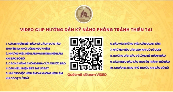 tuyên truyền về việc ứng phó với bão TRAMI gần biển Đông